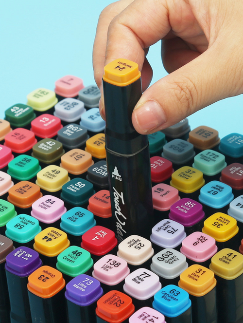 Dual Tip Drawing Markers (Colors Vary)